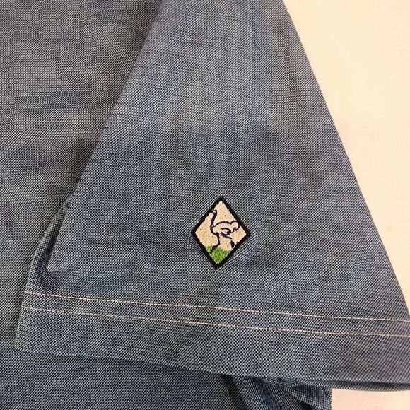 Travis Mathew Polo Golf Shirt Blue Men's Size XL Pima Cotton Blend - Picture 7 of 9